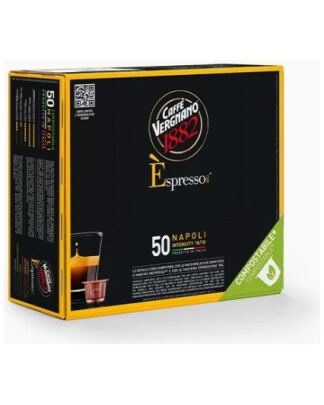 Vergnano Espresso Napoli – 50 kompostierbare Kapseln