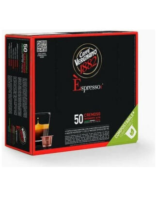 Vergnano Espresso Cremoso – 50 kompostierbare Kapseln