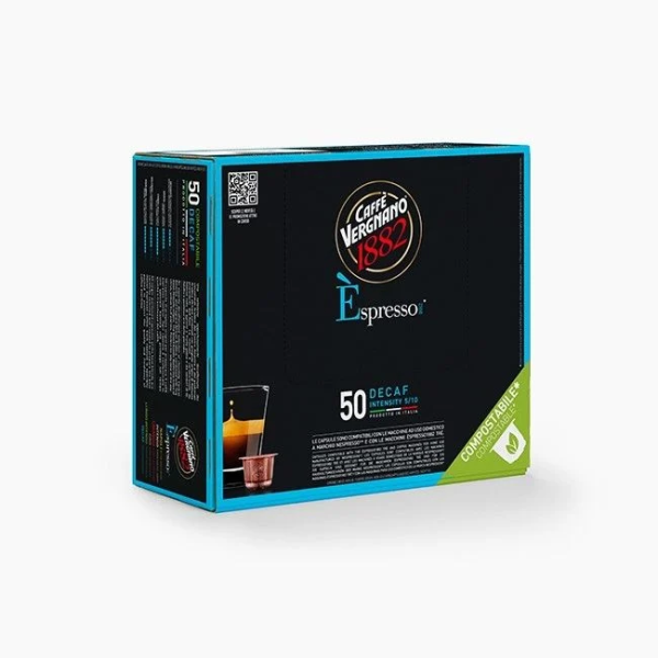 Vergnano Espresso Dek – 50 kompostierbare Kapseln Vergnano Espresso Dek – 50 kompostierbare Kapseln